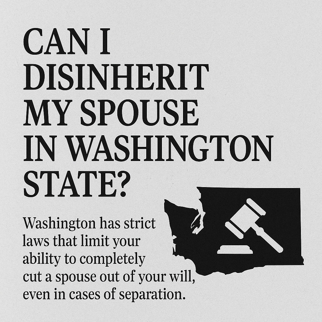 Can I Disinherit My Spouse in Washington State?
