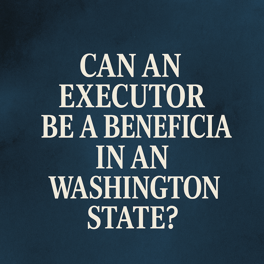 Can an Executor Be a Beneficiary in Washington State?